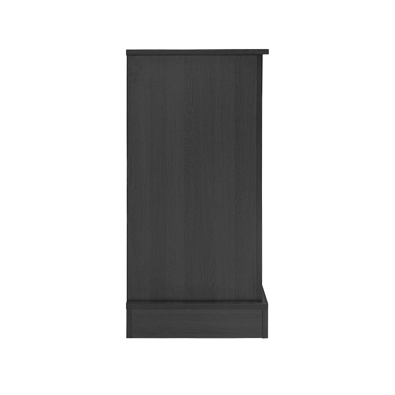 Meuble TV avec cheminée électrique et portes coulissantes de style grange pour téléviseurs jusqu'à