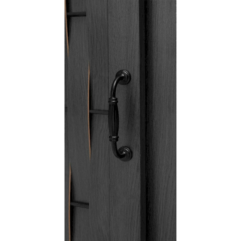 Meuble TV avec cheminée électrique et portes coulissantes de style grange pour téléviseurs jusqu'à