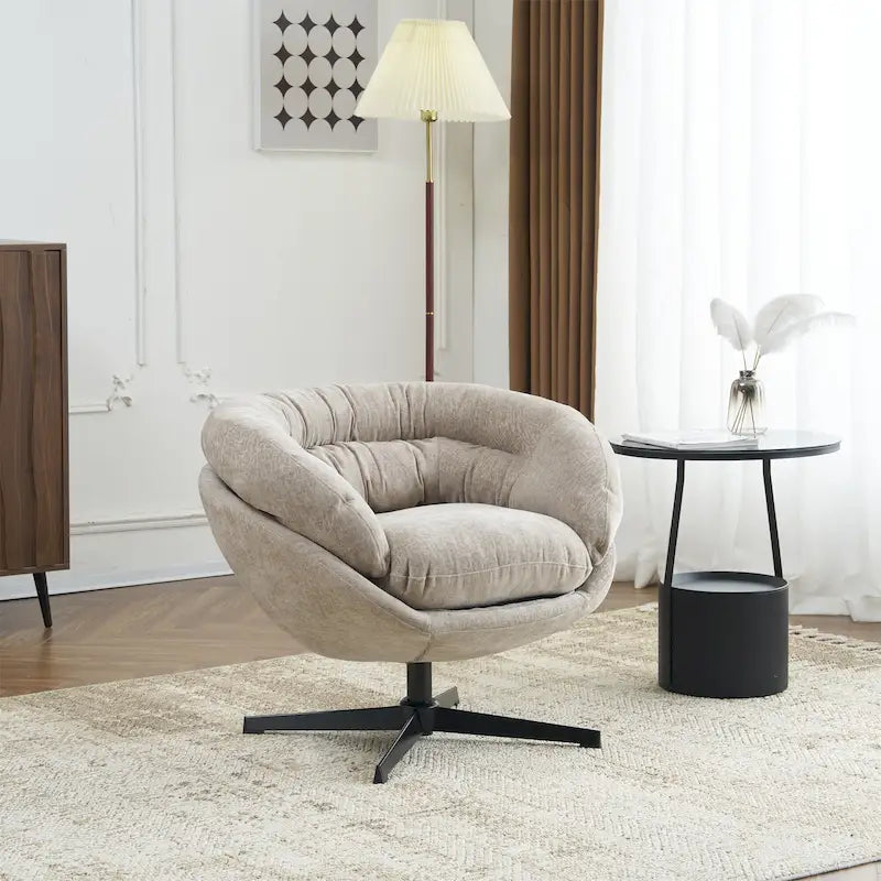Fauteuil club pivotant/Fauteuil d'appoint avec coussin amovible