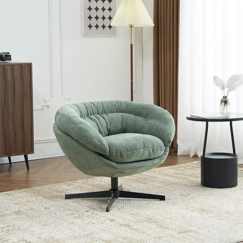 Fauteuil club pivotant/Fauteuil d'appoint avec coussin amovible