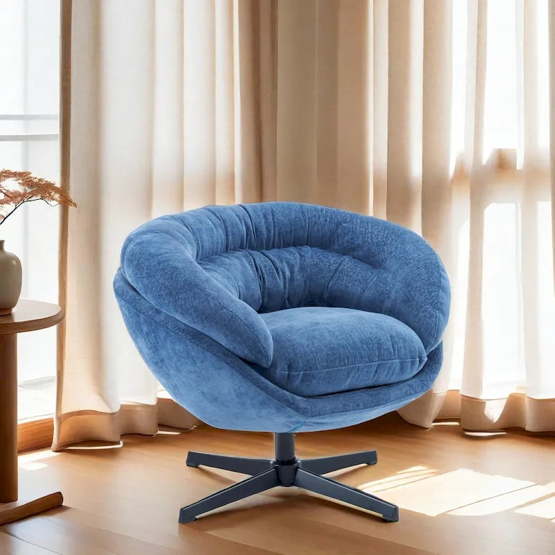 Fauteuil club pivotant/Fauteuil d'appoint avec coussin amovible