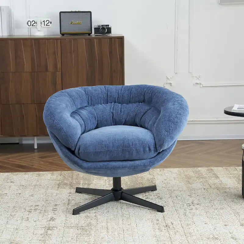 Fauteuil club pivotant/Fauteuil d'appoint avec coussin amovible