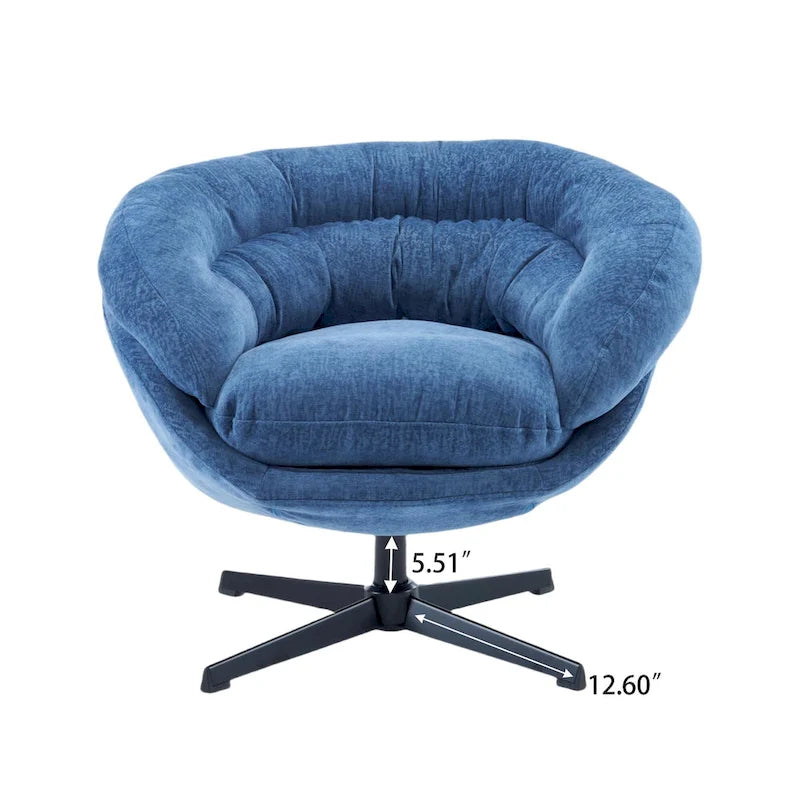 Fauteuil club pivotant/Fauteuil d'appoint avec coussin amovible