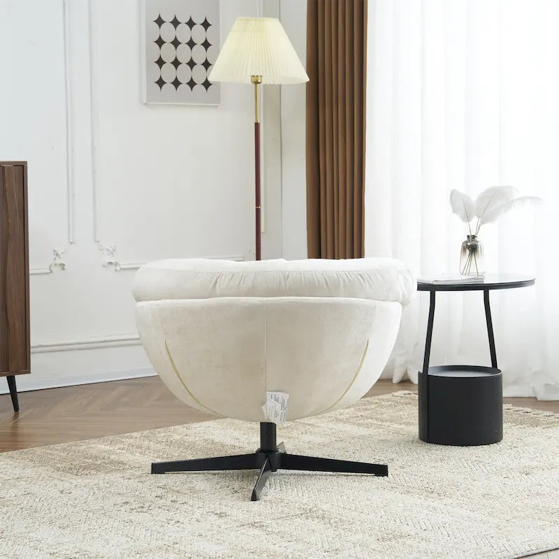 Fauteuil club pivotant/Fauteuil d'appoint avec coussin amovible