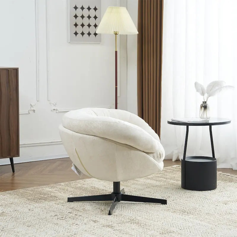 Fauteuil club pivotant/Fauteuil d'appoint avec coussin amovible