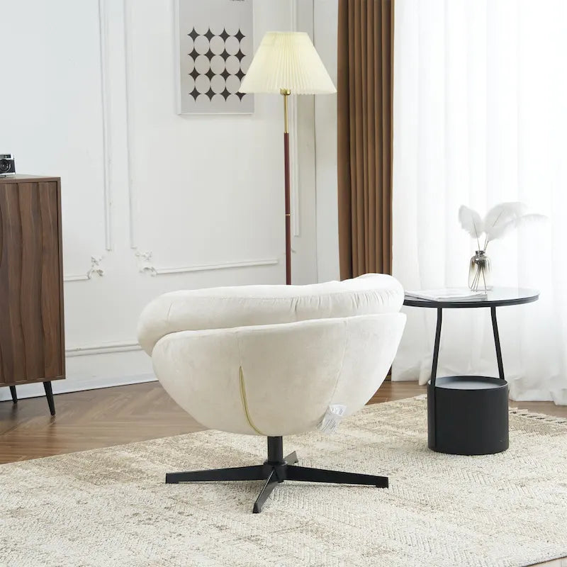 Fauteuil club pivotant/Fauteuil d'appoint avec coussin amovible