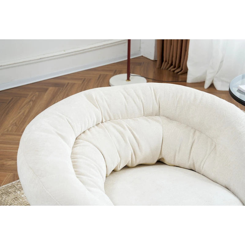 Fauteuil club pivotant/Fauteuil d'appoint avec coussin amovible