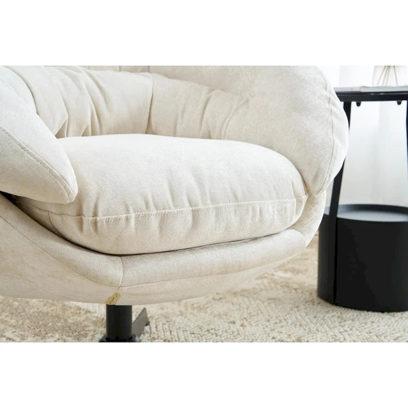 Fauteuil club pivotant/Fauteuil d'appoint avec coussin amovible