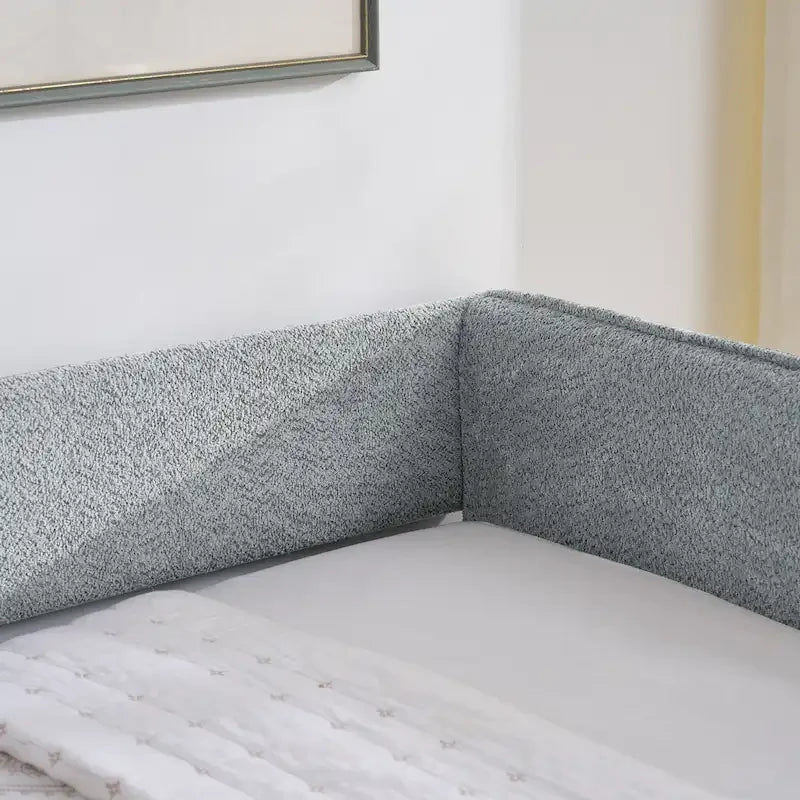 Lit de repos gigogne complet en tissu bouclette