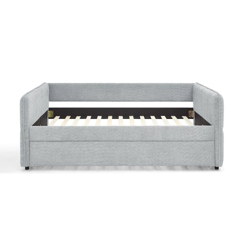 Lit de repos gigogne complet en tissu bouclette