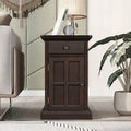 Table d'appoint avec ports USB et un tiroir multifonctionnel avec porte-gobelets