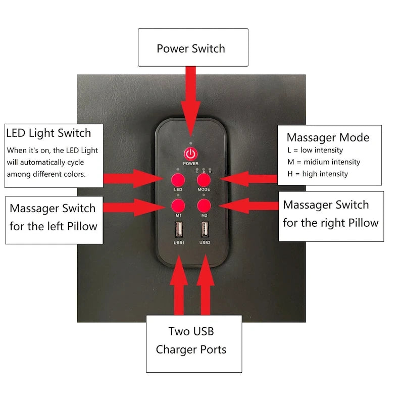 Lit plateforme rembourré en similicuir