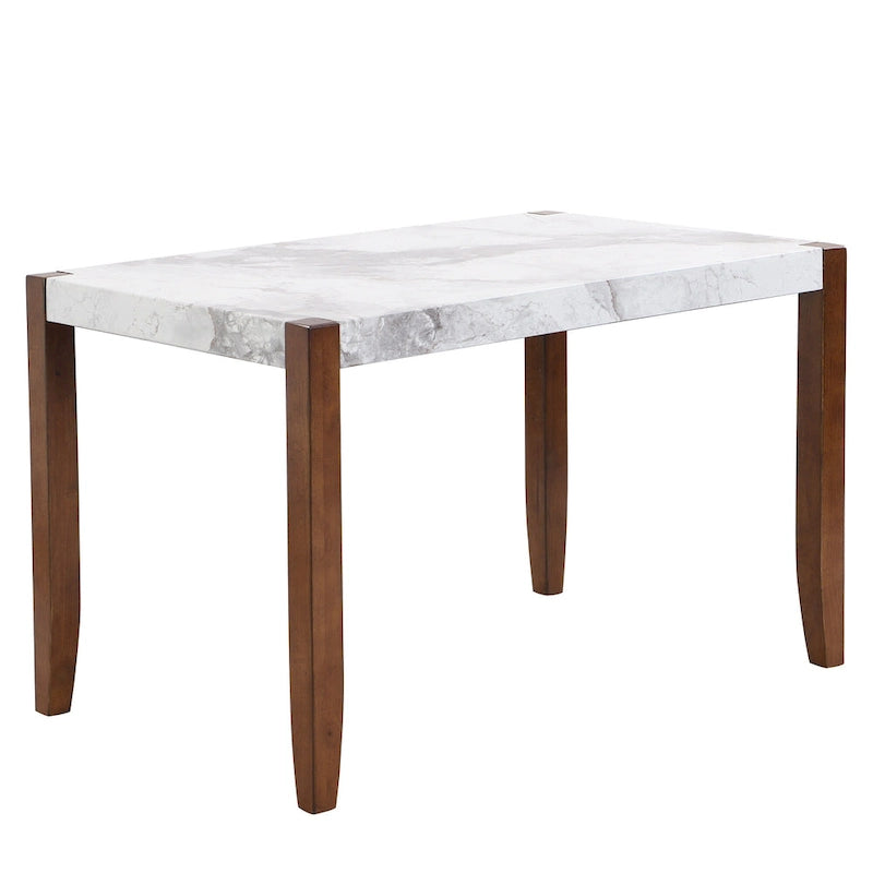 Table et chaises de salle à manger rectangulaires de style moderne
