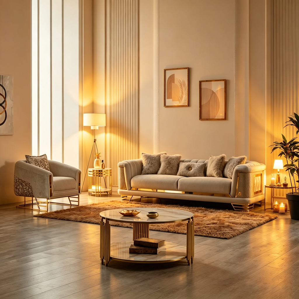 Mobilier de salon (1 canapé et 1 fauteuil)