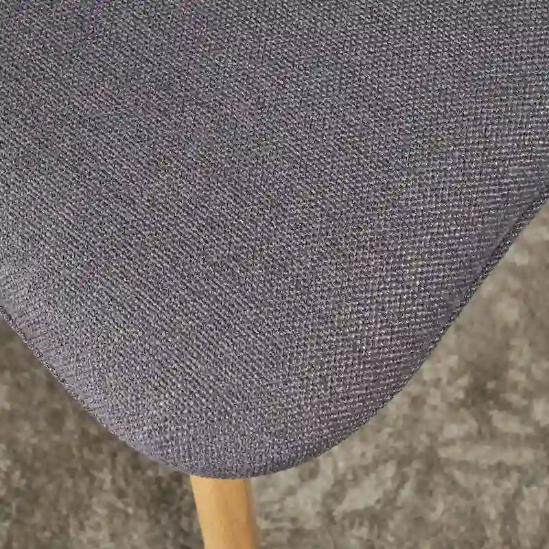 Chaise de salle à manger en tissu de style milieu de siècle