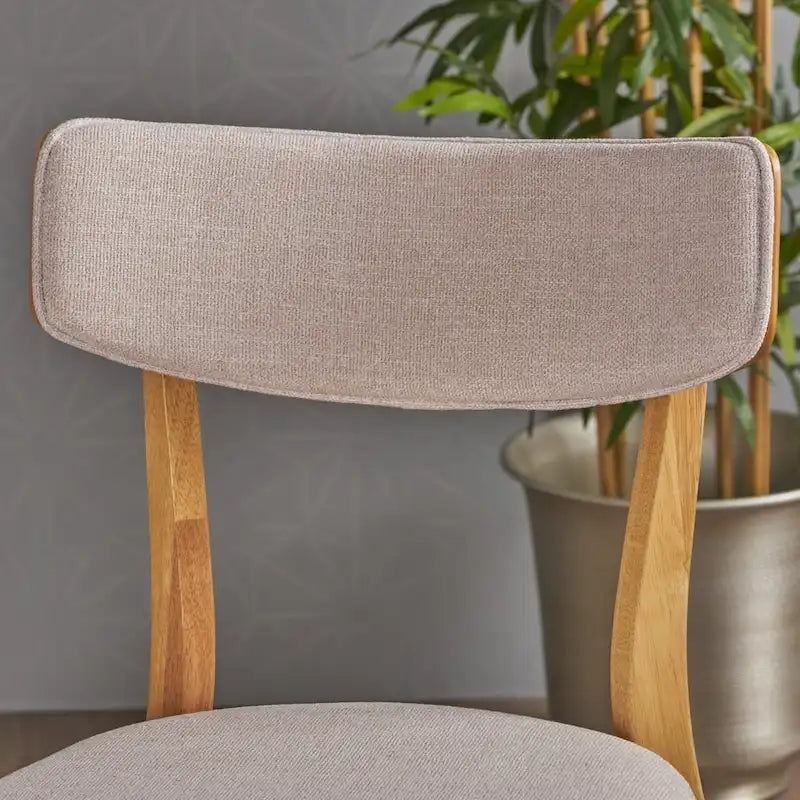 Chaise de salle à manger en tissu de style milieu de siècle