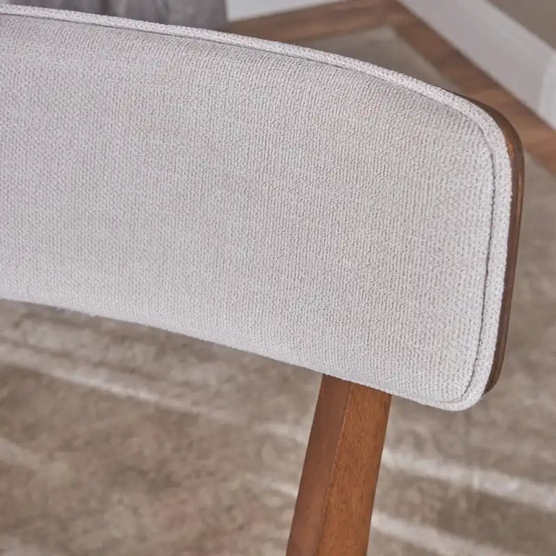 Chaise de salle à manger en tissu de style milieu de siècle