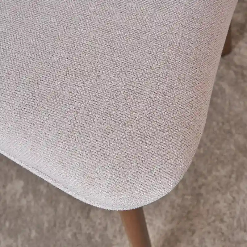 Chaise de salle à manger en tissu de style milieu de siècle