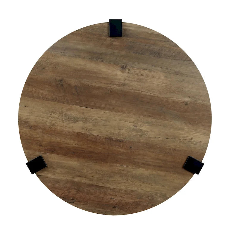 Table basse et bout de canapé rondes à trois pièces en acier