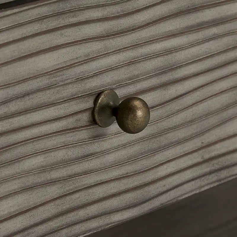 Table en Fibrociment Grise Rétro avec Étagère