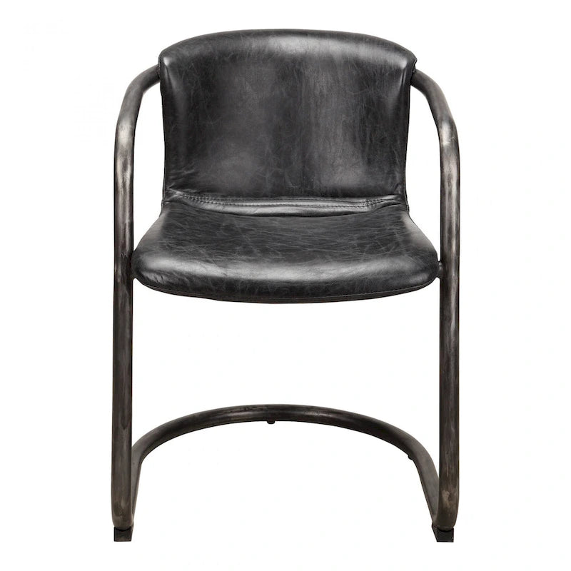 Chaises de salle à manger modernes en cuir