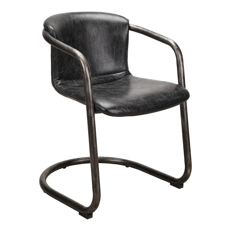 Chaises de salle à manger modernes en cuir