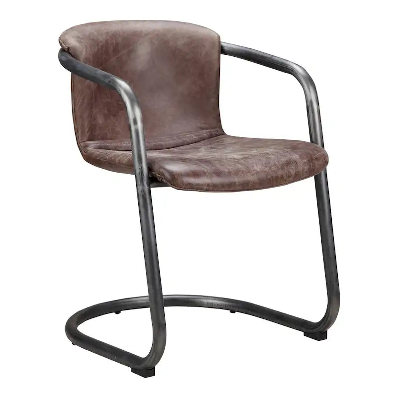 Chaises de salle à manger modernes en cuir