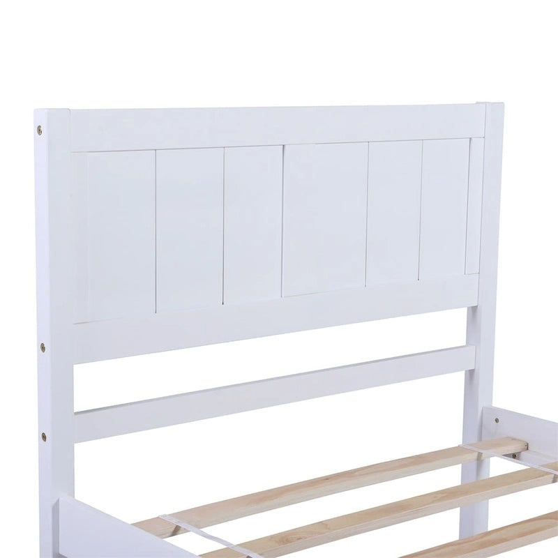 Lit jumeau plateforme en bois