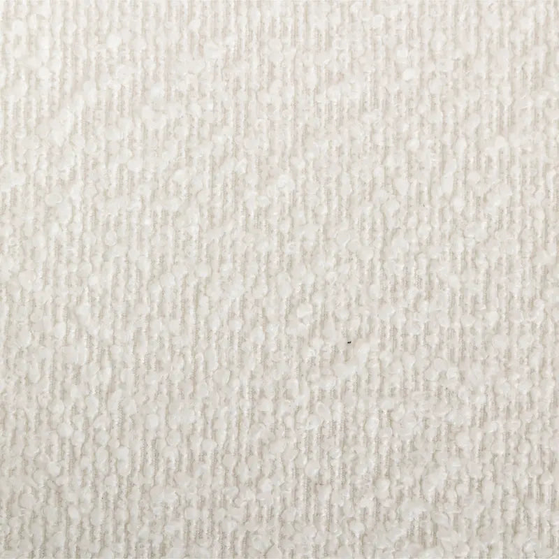 Chaises de salle à manger rondes modernes en tissu bouclé, lot de 2