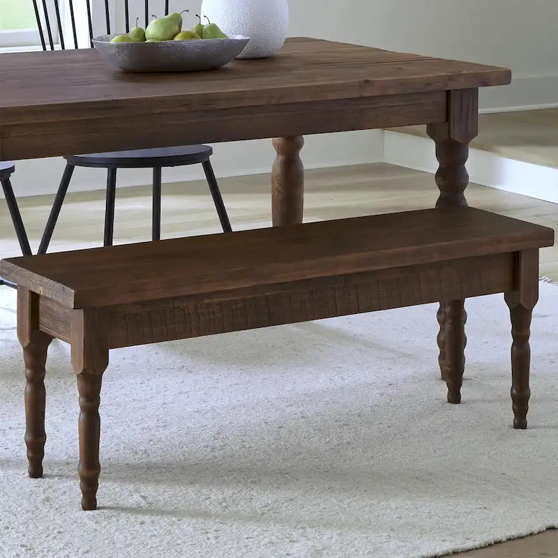 Banc de salle à manger en bois massif Grain Wood Furniture