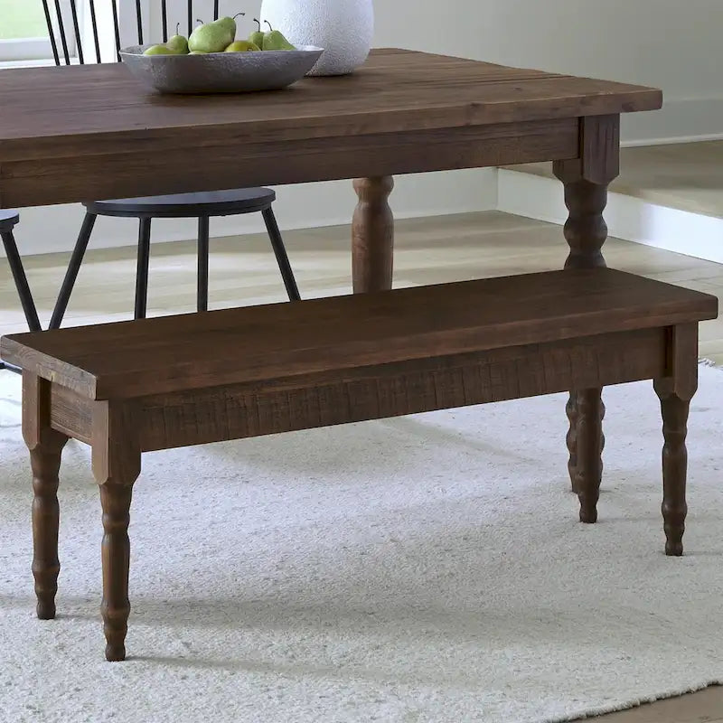 Banc de salle à manger en bois massif Grain Wood Furniture