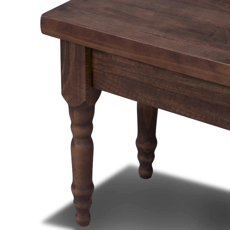 Banc de salle à manger en bois massif Grain Wood Furniture