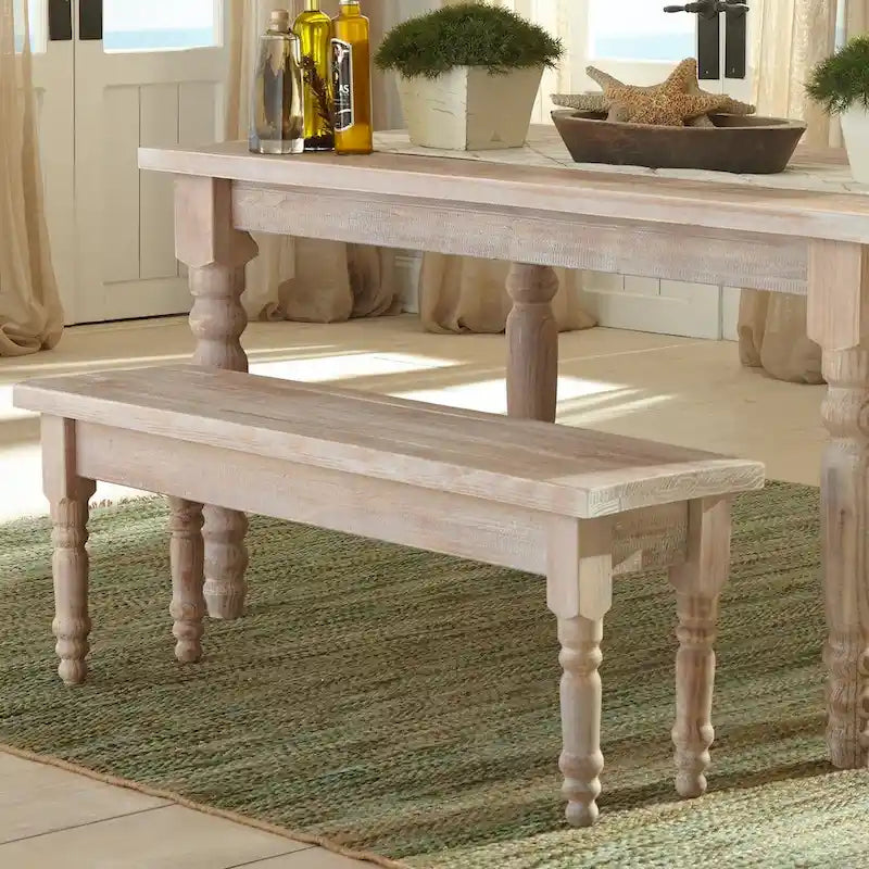 Banc de salle à manger en bois massif Grain Wood Furniture