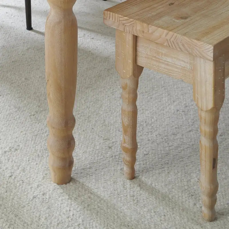 Banc de salle à manger en bois massif Grain Wood Furniture