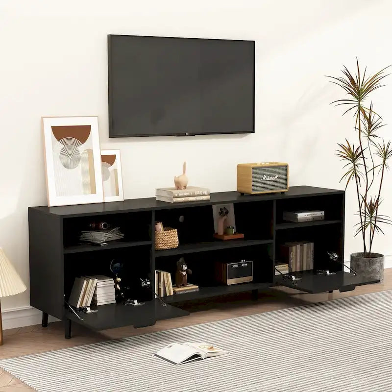 Cheminée électrique d'ambiance et meuble TV durable à faible consommation d'énergie