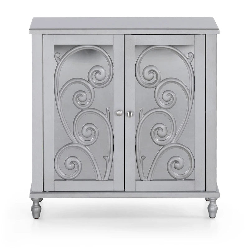 Armoire de rangement décorative à miroir