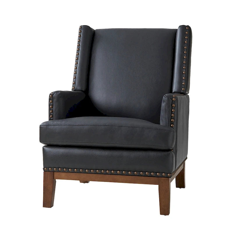 Fauteuil en cuir véritable