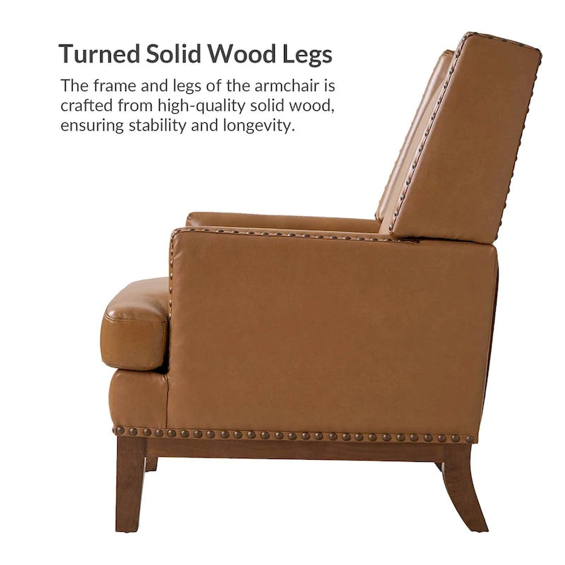 Fauteuil en cuir véritable