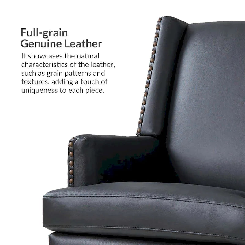 Fauteuil en cuir véritable