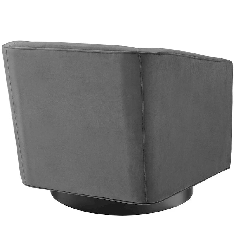 Fauteuil pivotant de haute performance en velours