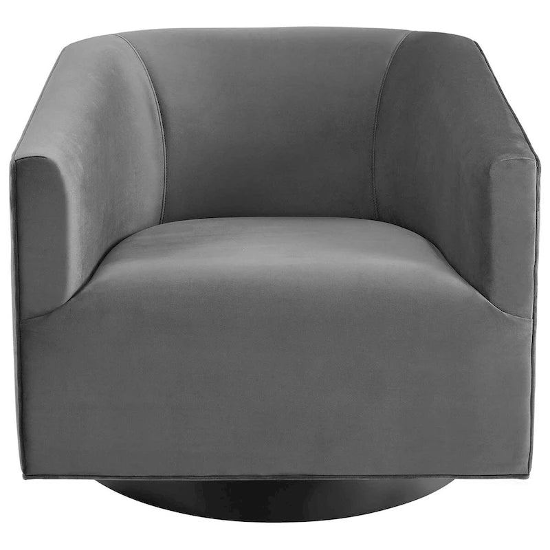 Fauteuil pivotant de haute performance en velours