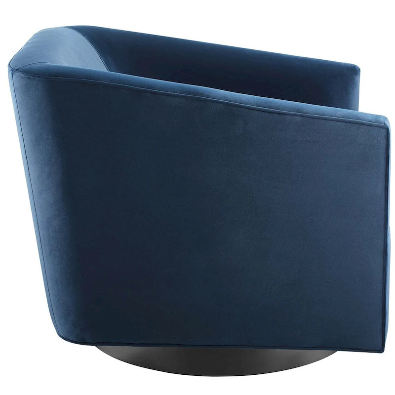 Fauteuil pivotant de haute performance en velours