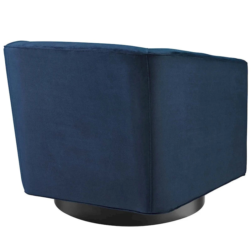 Fauteuil pivotant de haute performance en velours
