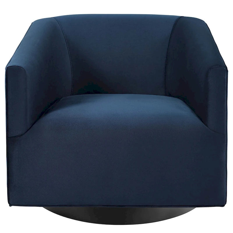 Fauteuil pivotant de haute performance en velours