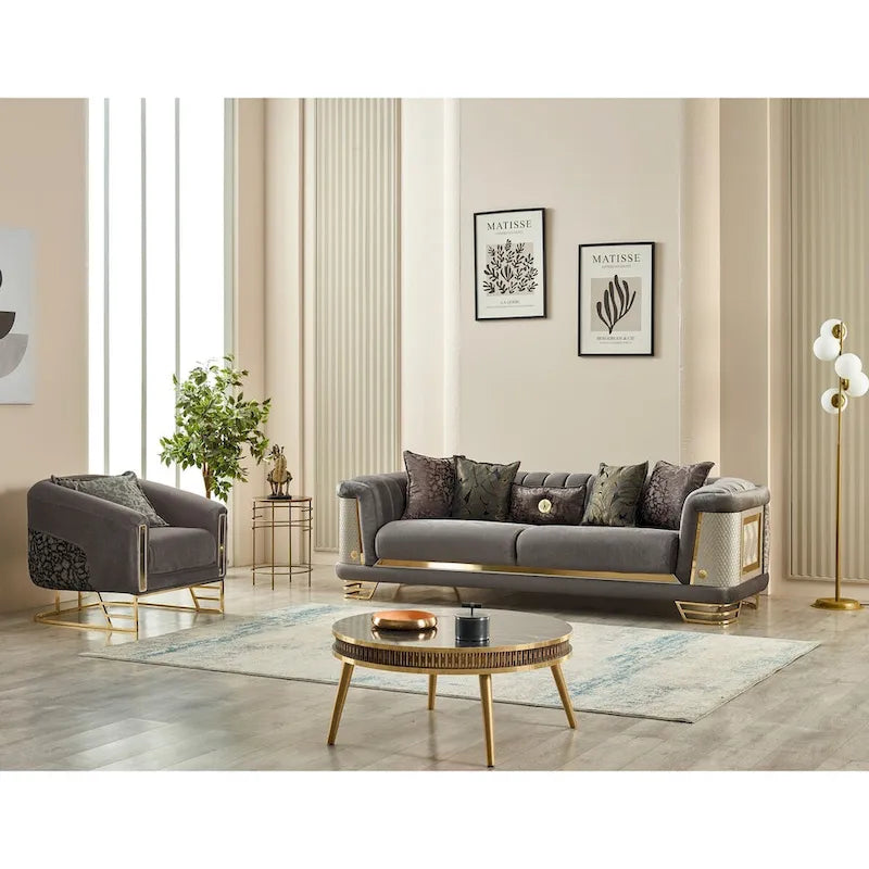 Mobilier de salon (1 canapé et 1 fauteuil)
